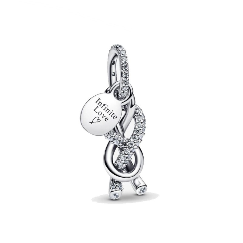 Charm Pandora Colgante Nudo Infinito en Pavé 793780C01