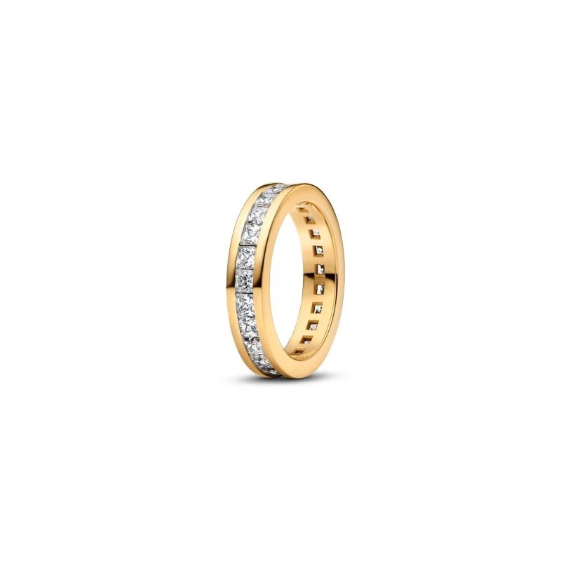 Anillo Pandora Baño oro 14k Canal Eternidad 163797C01