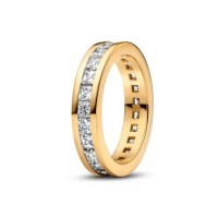 Anillo Pandora Baño oro 14k Canal Eternidad 163797C01