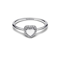 Anillo Pandora Grabable plata Halo Corazón 193801C01