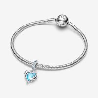 Charm Colgante Delfines Cristal de Murano azul 793924C01