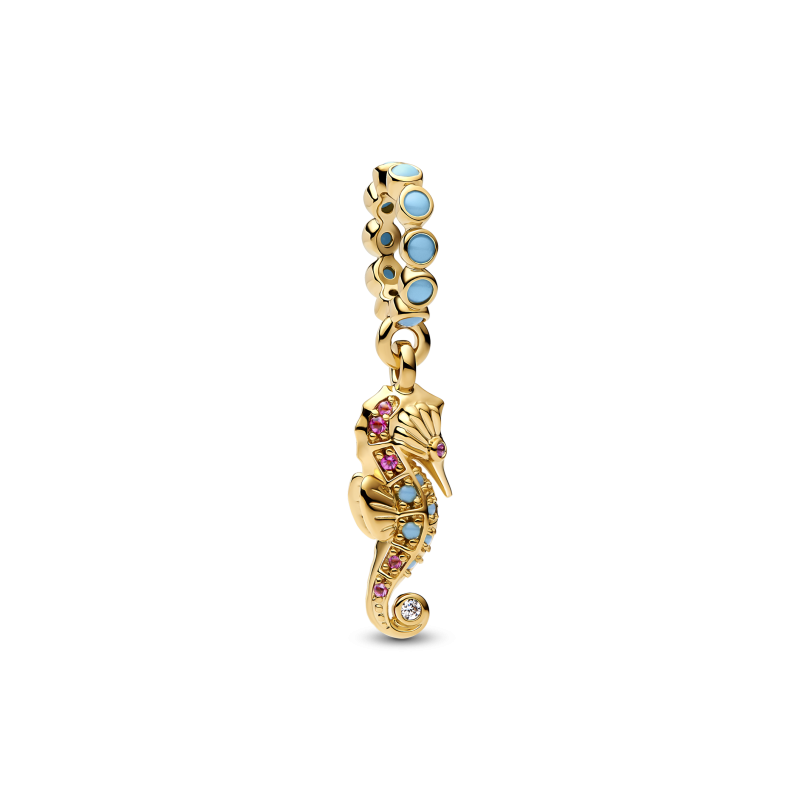 Charm Pandora Colgante Dorado Caballito de Mar 763895C01