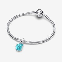 Charm Pandora Colgante Caracol de Murano Azul 793900C01