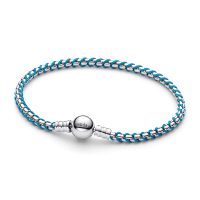 Pulsera Pandora Plata Cordón Azul 593816C01
