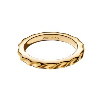 Anillo Pandora Dorado Banda Ondulada 163885C00 Anillo Pandora Dorado Banda Ondulada 163885C00