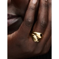 Anillo Pandora Dorado Combinables Ondulados 163832C00