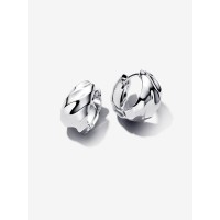 Pendientes Aro Plata Ondulados 293874C00