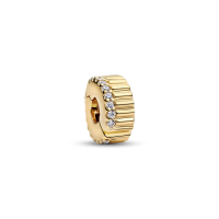 Clip Pandora Ranurado Dorado 764078C01