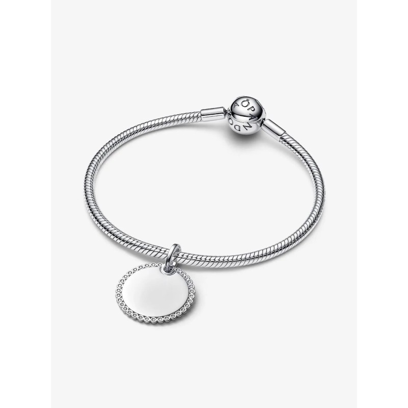 Colgante Pandora Etiqueta Redonda Grabable 394007C01
