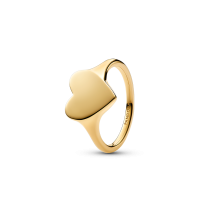 Anillo Pandora Corazón Grabable Dorado 163988C00