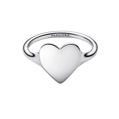 Anillo Pandora Corazón Grabable Plata 163988C00 2