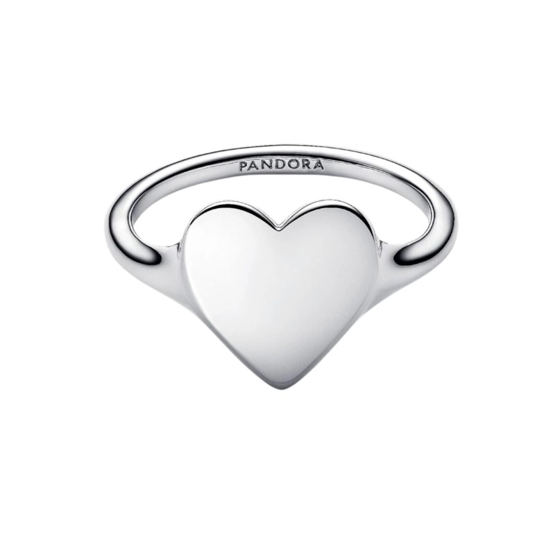 Anillo Pandora Corazón Grabable Plata 193988C00