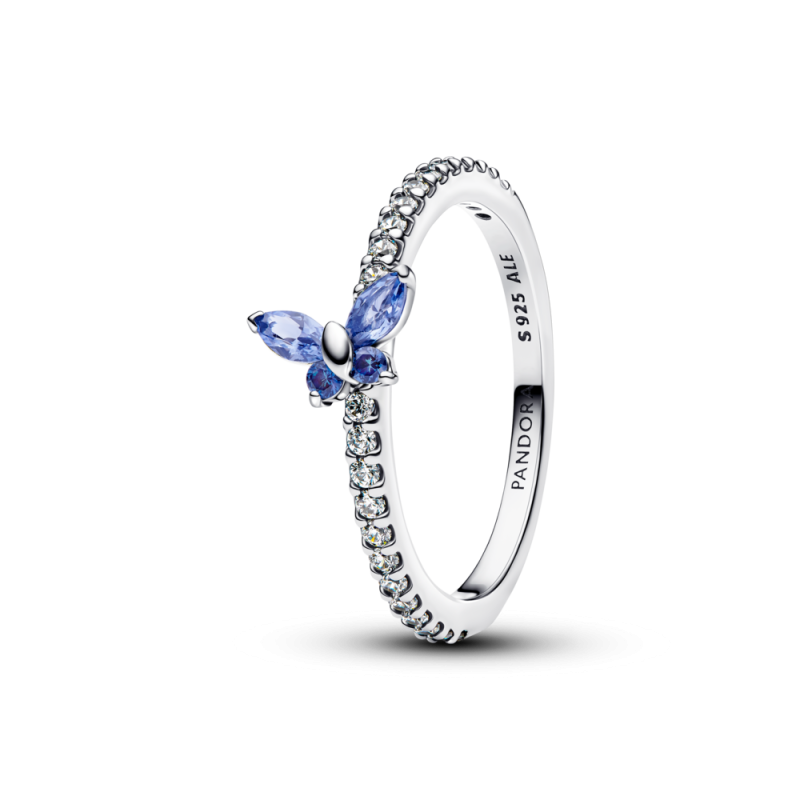 Anillo Pandora Mariposa Azul Brillante 194269C01