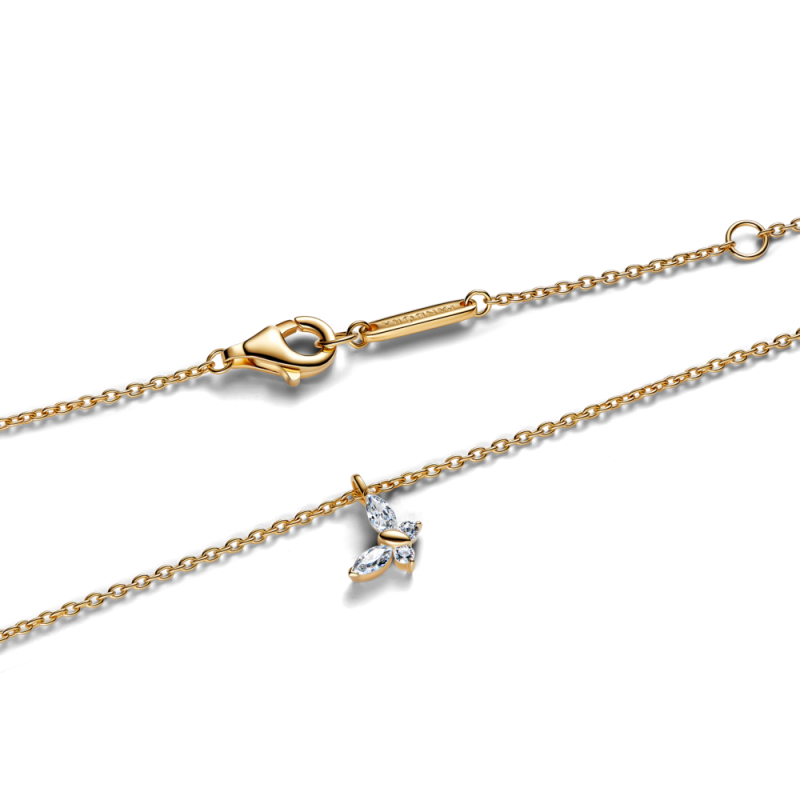 Collar Pandora Mariposa baño oro de 14k 364267C01