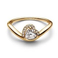 Anillo Pandora Corazón Ondulado 163660C01
