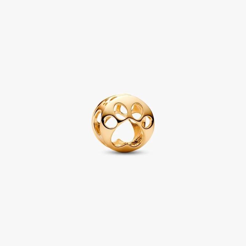 Charm Pandora Dorado Huella Filigrana 768869C00