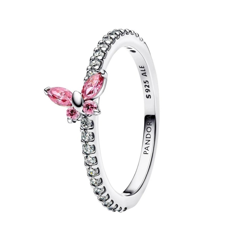 Anillo Pandora Mariposa Rosa Brillante 194269C02