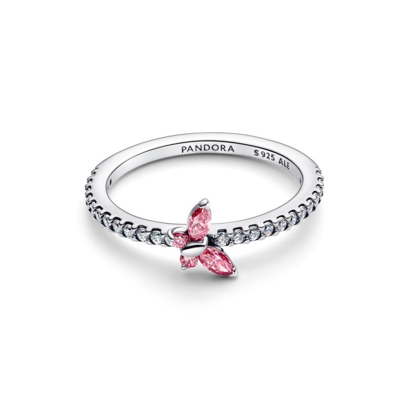 Anillo Pandora Mariposa Rosa Brillante 194269C02