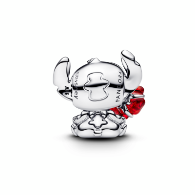 Charm Pandora Stitch de Disney con Rosa Cristal de Murano 794378C01 2