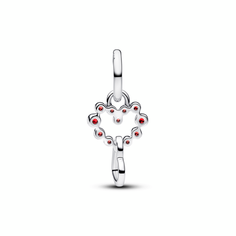 Charm Pandora Colgante Corazones Conectados y Gemas Rojas 794435C01