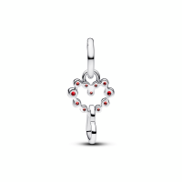 Charm Pandora Colgante Corazones Conectados y Gemas Rojas 794435C01