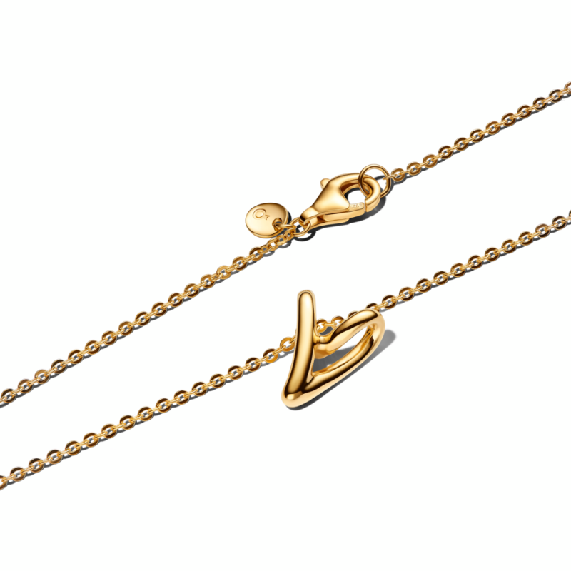 Collar Corazón Pequeño Forma Orgánica Dorado 364360C00
