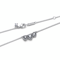 Collares Pandora Triple Halo Corazón 394412C01