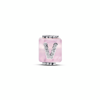 Charm Pandora Cubo Amor Cristal Murano Rosa 794433C01