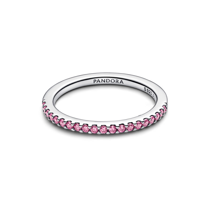 Anillo Pandora Banda Brillante Rosa 192999C02