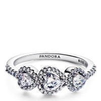 Anillo Pandora Trilogía de Corazones y Halo 194413C01