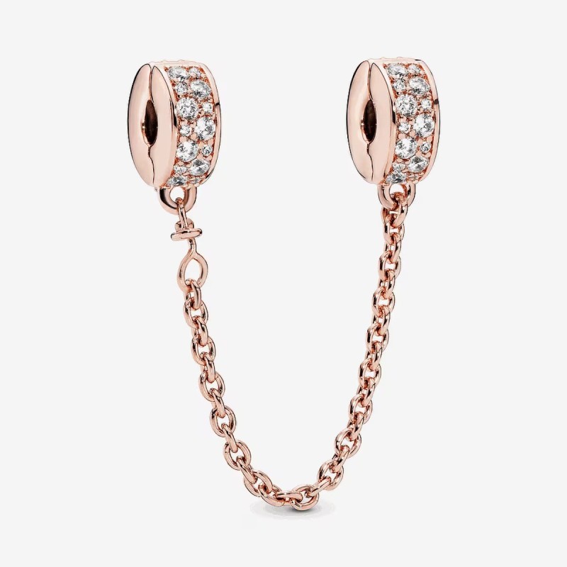 Cadena de Seguridad Pandora Elegancia Brillante 786322CZ-05