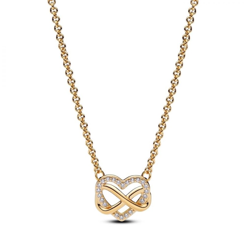 Collar Pandora Corazón Infinito Brillante 362666C01