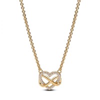 Collar Pandora Corazón Infinito Brillante 362666C01