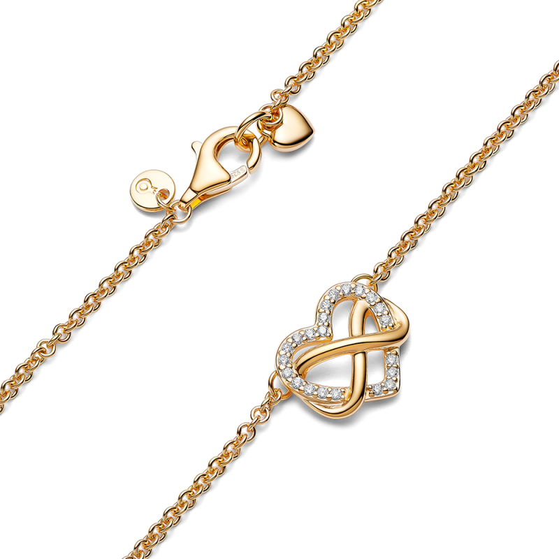 Collar Pandora Corazón Infinito Brillante 362666C01