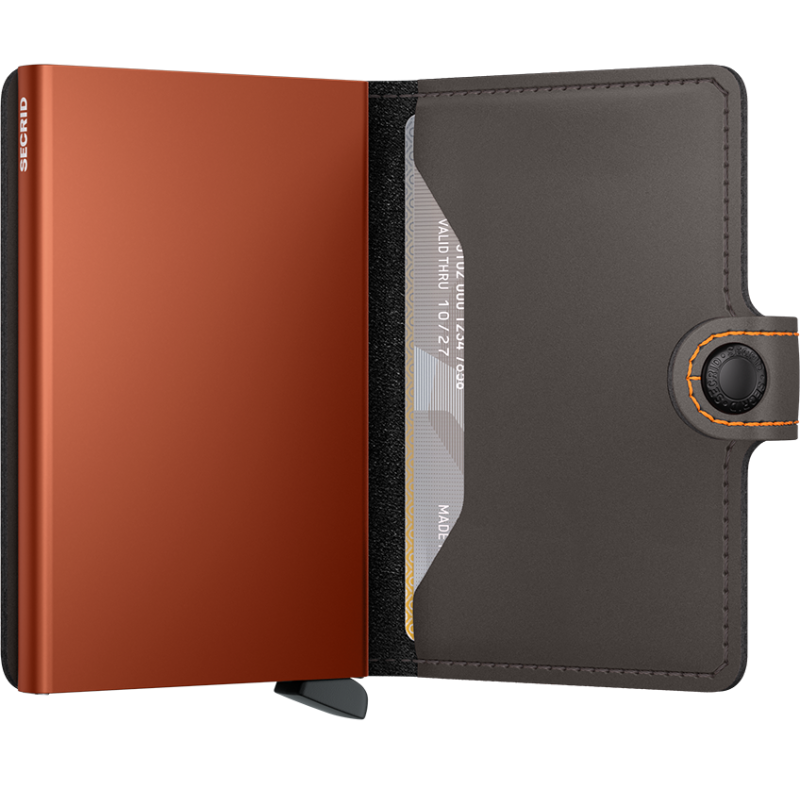Secrid Miniwallet Matte Trufflee & Orange