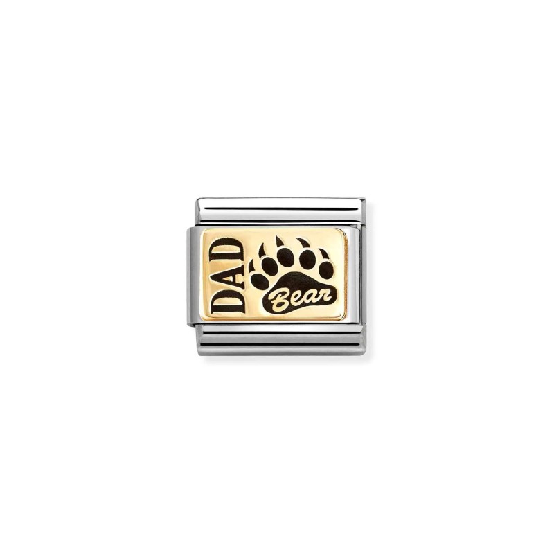 Link Nomination Acero y Oro "Papá oso" 030166 38