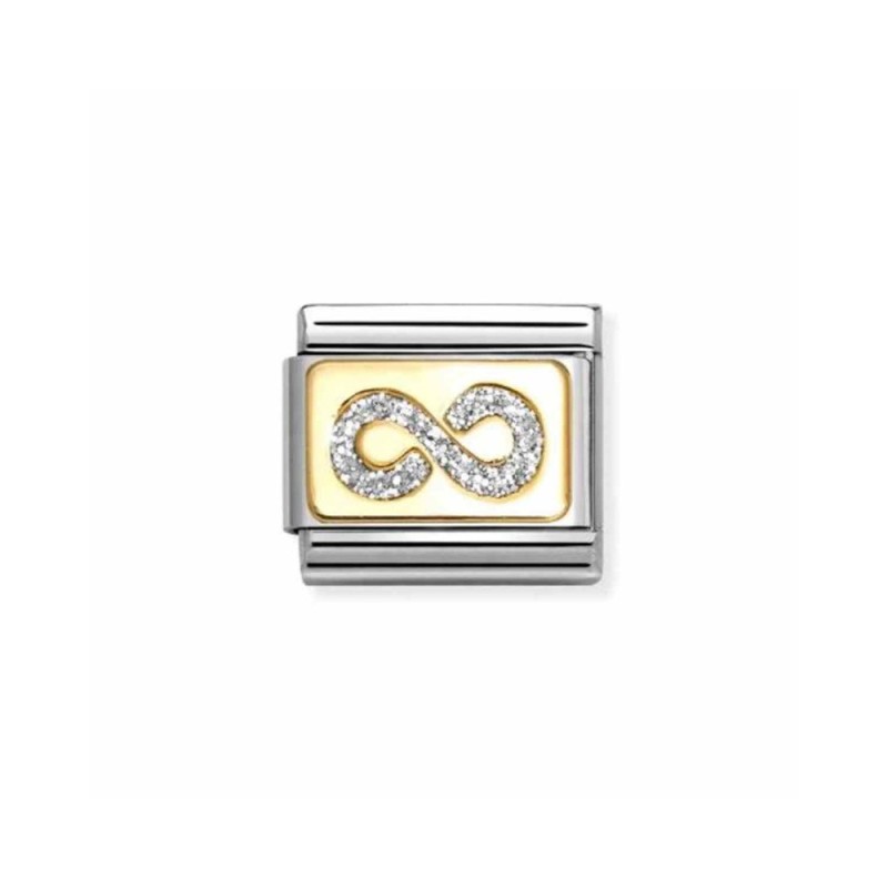 Link Nomination Acero y Oro "Infinito Glitter" 030224 06