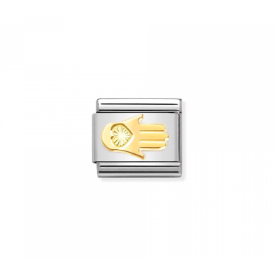 Link Nomination Acero y Oro Mano Protectora 030149 47