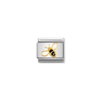 Link Nomination Acero y Oro Abeja Reina 030278 01