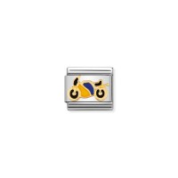 Link Nomination Acero y Oro Moto 030203 40