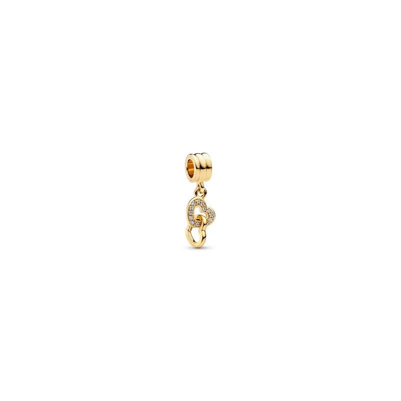 Charm Pandora Corazones Entrelazados Dorados 761242C01