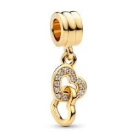 Charm Pandora Corazones Entrelazados Dorados 761242C01