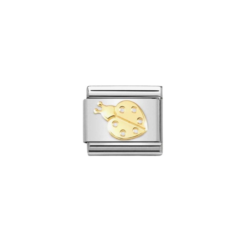 Link Nomination Acero y Oro Mariquita Oro 030162 74