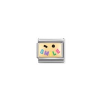 Link Nomination Acero y Oro "Smile" 030284 56