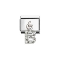 Link Nomination Plata Letra "B" Colgante Circonita 331818 02