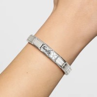Link Pandora doble en Acero y Plata con Esmalte y Piedra 330734 17