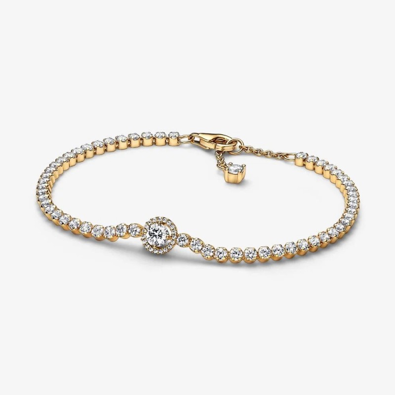 Pulsera Pandora Tenis Halo Brillante 569416C01