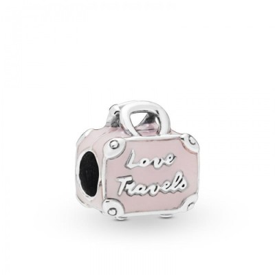 Charm Pandora plata Maleta Rosa 798063EN124