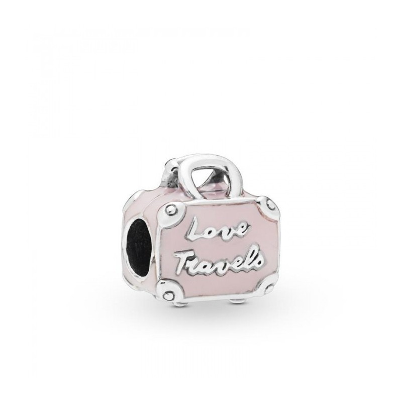 Charm Pandora plata Maleta Rosa 798063EN124
