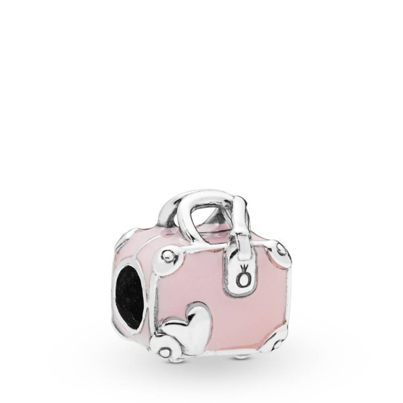 Charm Pandora plata Maleta Rosa 798063EN124